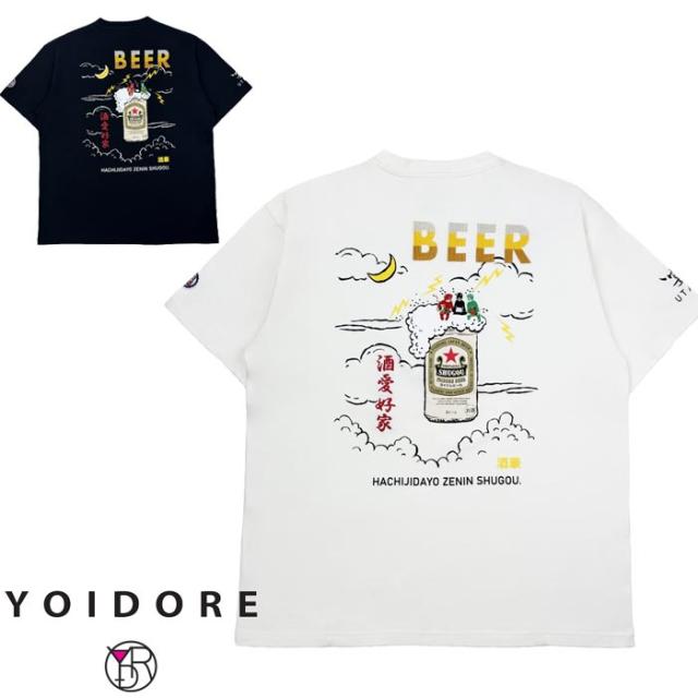 YOIDORE(ヨイドレ) Tシャツ ビール 雷様 TEE メンズ 825612 送料無料