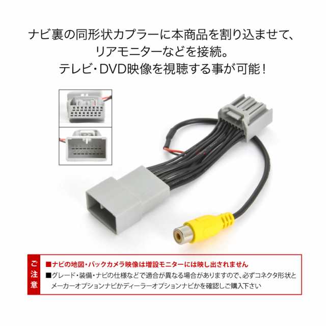 CV1W デリカD:5 H24.12-H31.1 リアモニター出力ハーネス モニター増設 メーカーオプションSDナビ MMCS tvc56の通販はau  PAY マーケット - イネックスショップ | au PAY マーケット－通販サイト