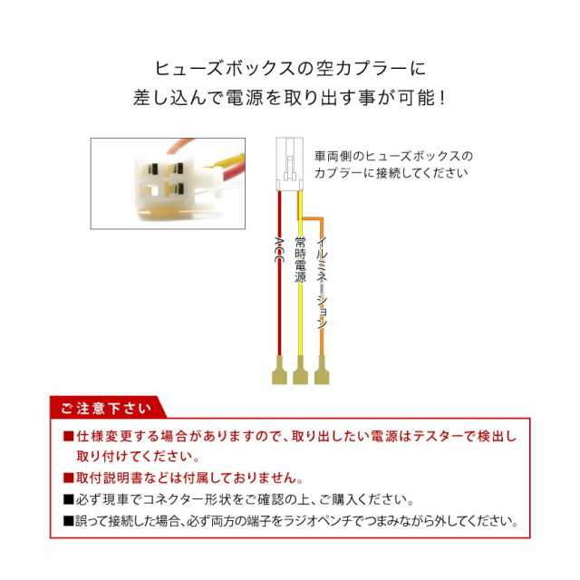 CV1W CV5W デリカD：5 ヒューズボックス 電源取り出しハーネス カプラー ミツビシ 三菱の通販はau PAY マーケット -  イネックスショップ | au PAY マーケット－通販サイト