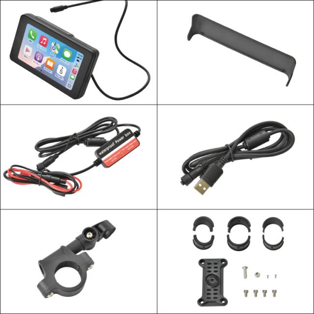 ホンダ トランザルプ400V バイク用 5インチ モニター カーナビ