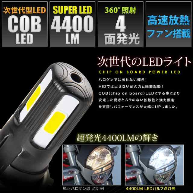 ホンダ トゥデイ Today Jbh Af67 バイク用ledヘッドライト 1個 Ph7 T19 4400ルーメンの通販はau Pay マーケット イネックスショップ