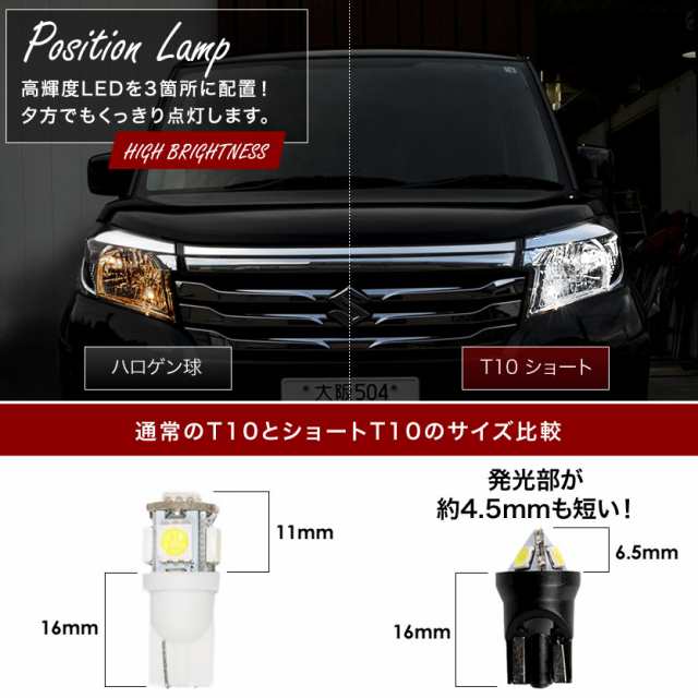 Gp7 スバルxv 新タイプ 高輝度 拡散型 ショート T10 Led ポジション ナンバー灯 4個セットの通販はau Pay マーケット イネックスショップ