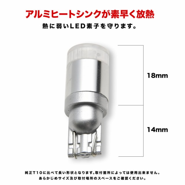 熱に強い 24V T10 LED 電球 拡散レンズ ホワイト 6000K 大型車 トラック ダンプ ポジション球に最適 1個売りの通販はau PAY  マーケット - イネックスショップ | au PAY マーケット－通販サイト