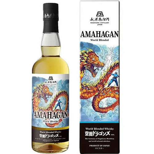 アマハガン ワールドブレンデッド 空挺ドラゴンズver．700ml 47度 ウイスキー 長濱蒸留所　ギフト プレゼント（4573286173332）