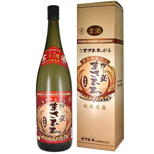 泡盛 まさひろ酒造 まさひろ 古酒 43度 1800ml 沖縄 琉球 本島 旧比嘉