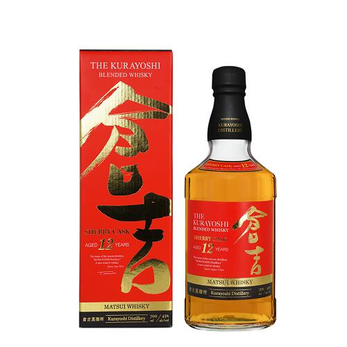 倉吉 シェリーカスク 12年 700ml 43度 マツイウイスキー 松井酒造 ブレンデッドウイスキー　ギフト プレゼント(4954621003918)