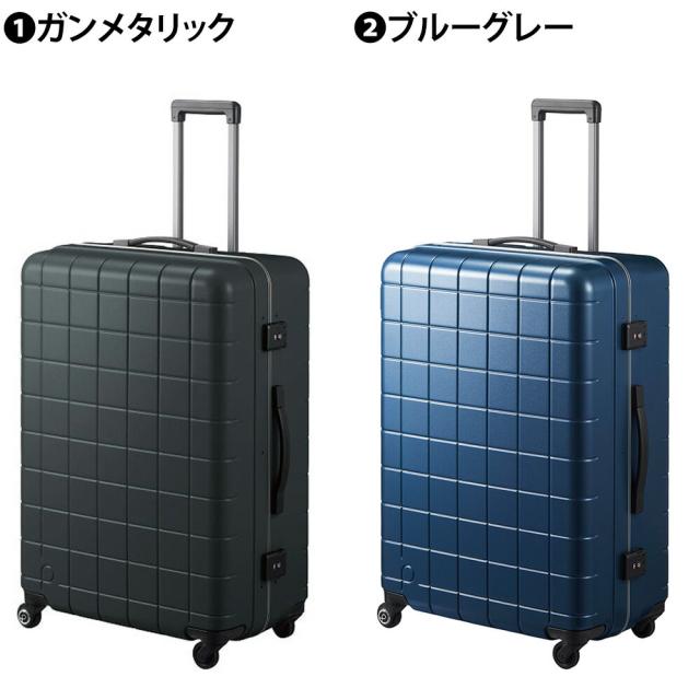 【OFF】モールクーポン対象！メーカー直送 スーツケース キャリーケース (98L) 7〜10泊 ハード フレームタイプ 日本製 Proteca プロテカ【チェッカーフレーム】 00144_1