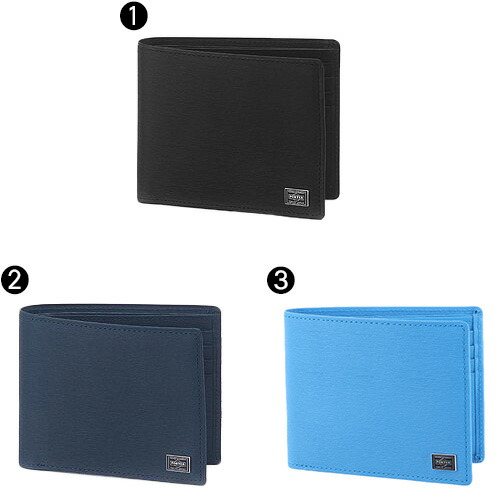 ポーター PORTER 吉田カバン 折財布 二つ折り財布 折り財布 小銭入れ無し CURRENT カレント 052-02211 メンズ レディース P10倍 ブランド ミニ財布 本革 日本製 サイフ 収納 送料無料 プレゼント ラッピング無料 一粒万倍日_1