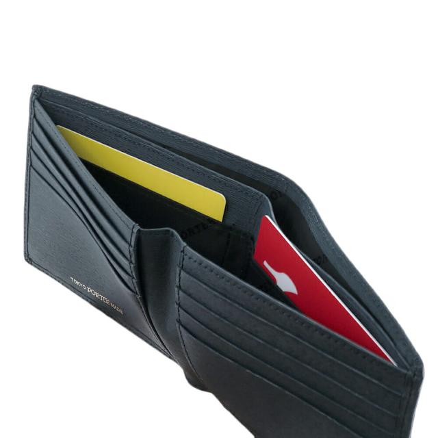 ポーター PORTER 吉田カバン 折財布 二つ折り財布 折り財布 小銭入れ無し CURRENT カレント 052-02211 メンズ レディース P10倍 ブランド ミニ財布 本革 日本製 サイフ 収納 送料無料 プレゼント ラッピング無料 一粒万倍日_5