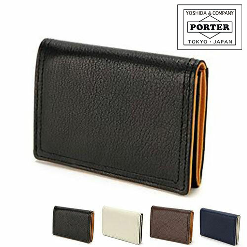 ポーター PORTER 名刺入れ カードケース DOUBLE ダブル 129-06013 吉田カバン メンズ 紳士 ブランド ゴート 山羊 革 送料無料