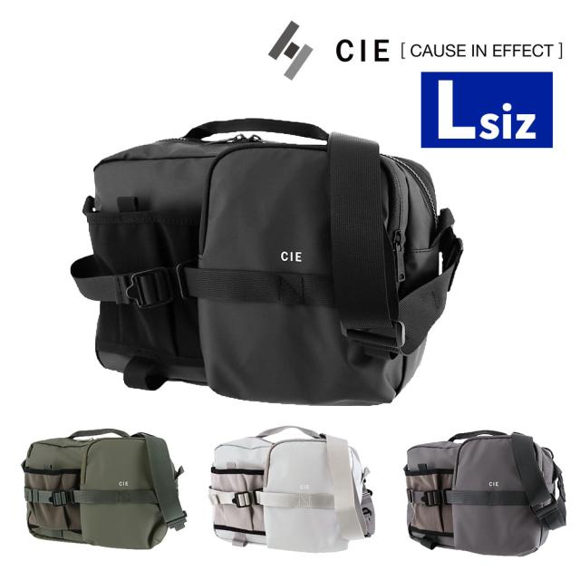 シー バッグ ショルダーバッグ 手提げバッグ 横型 CIE グリッド3 ボトルショルダーバッグ L B5 032068 メンズ レディース 日本製