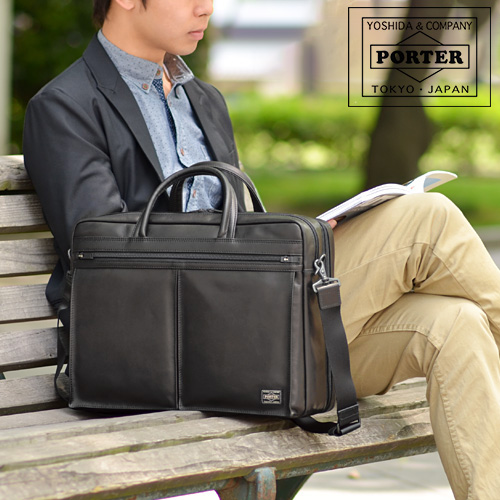 ポーター PORTER 2WAYブリーフケース ショルダーバッグ ビジネス AMAZE アメイズ メンズ B4 A4 通勤 PC収納 022-03784