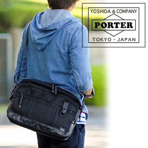 ポーター PORTER ショルダーバッグ HEAT ヒート メンズ レディース 斜め掛け ブラック 黒 送料無料 703-07969