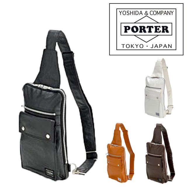 PORTER ボディバッグ ブラック保存袋もお付けします ポーター ボディバッグ ワンショルダーバッグ メンズ PORTER