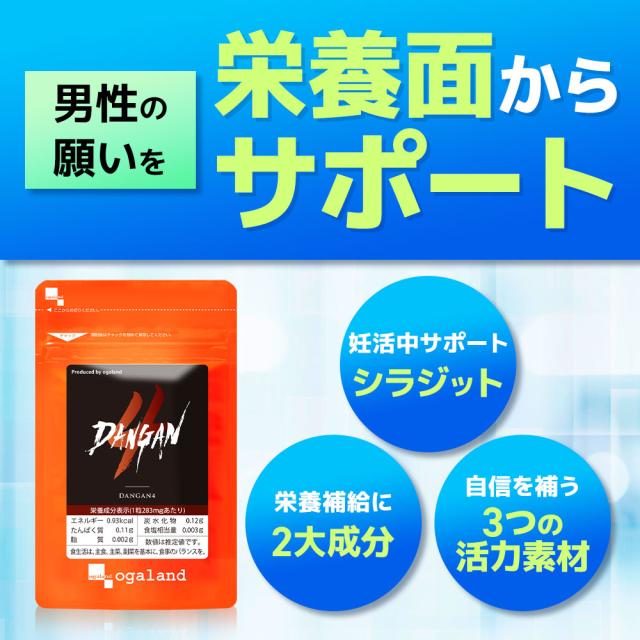 DANGAN4（約6ヶ月分） サプリメント 元気 亜鉛 マカ メンズ 男性必見 継続 モテる マムシ _JH _MEN _6K 11019_4