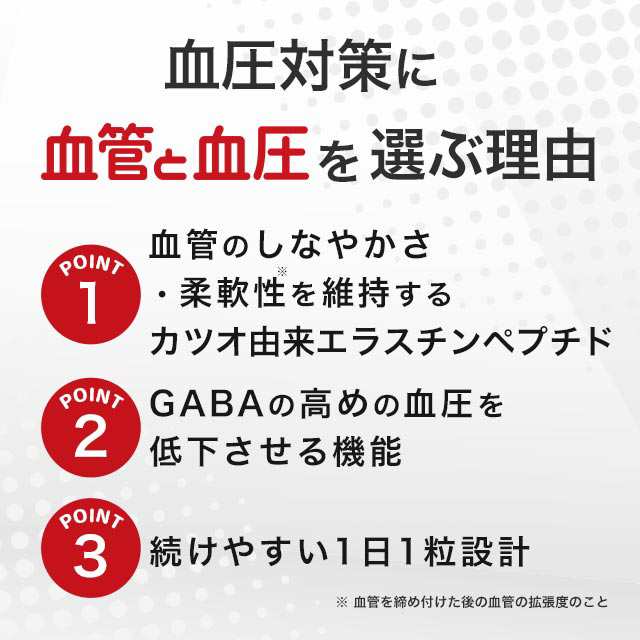 新発売】 血管と血圧（約6ヶ月分）機能性表示食品 １日１錠 血圧 サプリ サプリメント 血管 柔軟性 高めの 血圧 低下 GABA ギャバ  カツの通販はau PAY マーケット - サプリメント専門店 -ogaland-