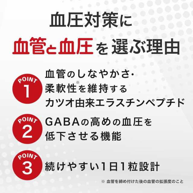 血管と血圧（約1ヶ月分）機能性表示食品 1日 1錠 血圧 サプリ サプリメント 血管 柔軟性 高めの 血圧 低下 GABA ギャバ カツオ由来  エラの通販はau PAY マーケット サプリメント専門店 -ogaland- au PAY マーケット－通販サイト