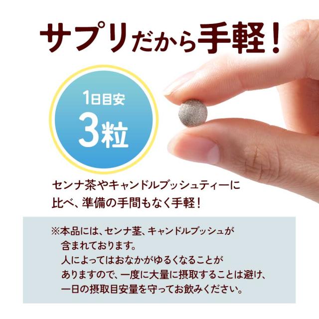 センナ茎&キャンドルブッシュ（6個セット・約6ヶ月分） すっきり どっさり 還元麦芽糖 健康 酸化マグネシウム サプリ おすすめ 美容 ダイエット _JH _JD _1K ポイント消化 26006_13