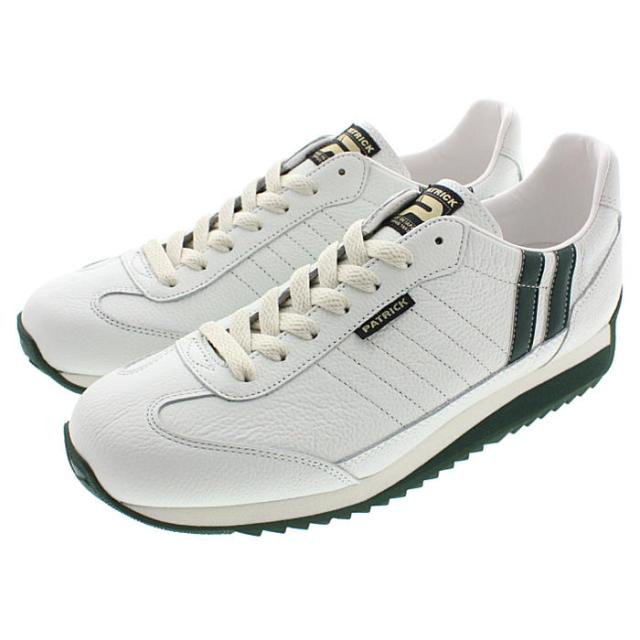 限定復刻モデル パトリック スニーカー マラソン レザー ホワイト/グリーン PATRICK MARATHON-L WGN 98190 交換返品送料無料