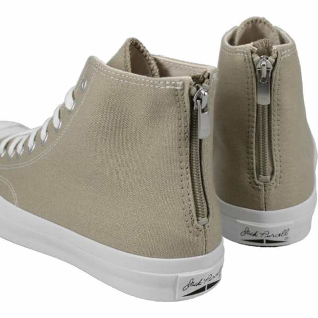 交換送料片道無料 コンバース スニーカー ジャックパーセル バックジップ RH ハイ グレージュ JACK PURCELL BACKZIP RH HI  GREIGE 1SC975｜au PAY マーケット