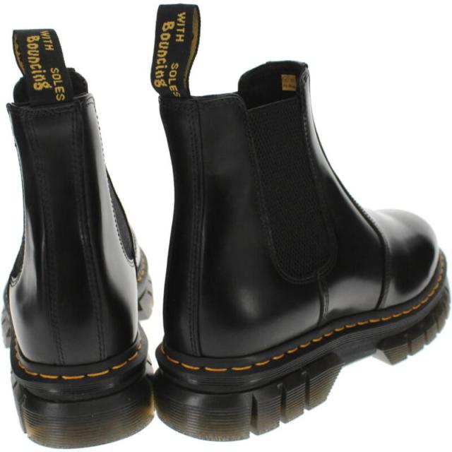 交換返品送料無料 ドクターマーチン Dr.Martens RIKARD POLISHED SMOOTH チェルシー ブーツ ブラック 27834001 定番 靴・シューズ
