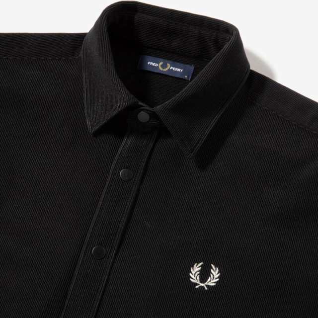 フレッドペリー FRED PERRY トリコ コード シャツ Tricot Cord Shirt F4611 07（BLACK）｜au PAY  マーケット