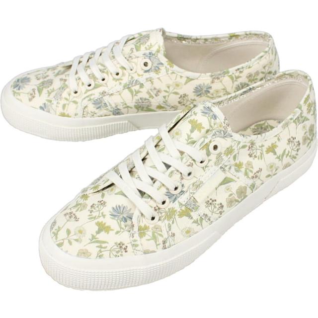 交換送料片道無料 スペルガ SUPERGA スニーカー 2750-FLORAL PRINT 3S31222W AAC WHITE AVORIO-FLORAL PRINT