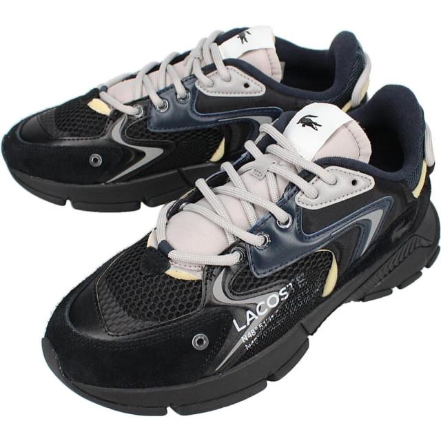 交換送料片道無料 ラコステ LACOSTE スニーカー L003 NEO 123 1 SMA ブラック/ネイビー 45SMA0001 075 メンズ