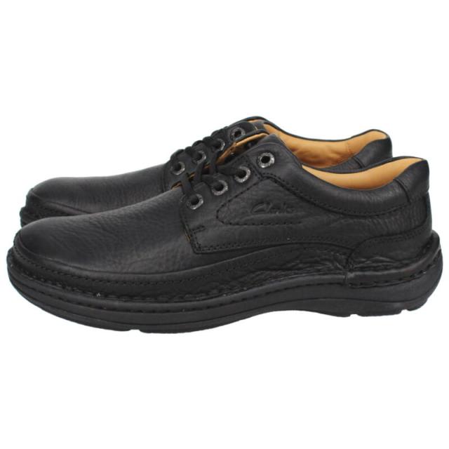 交換送料片道無料 クラークス Clarks カジュアルシューズ ネイチャー スリー Nature Three ブラックレザー 20339008 定番