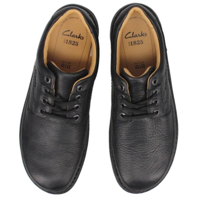 交換送料片道無料 クラークス Clarks カジュアルシューズ ネイチャー スリー Nature Three ブラックレザー 20339008 定番