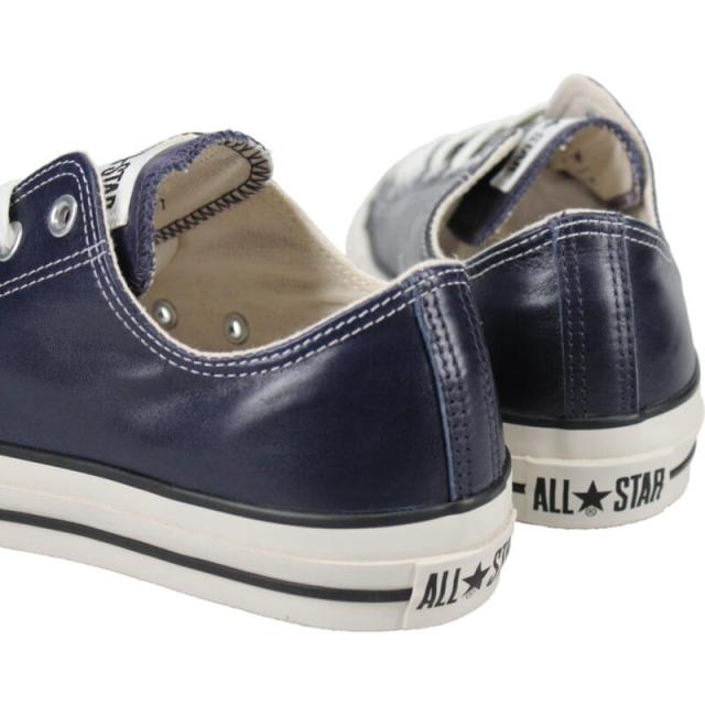 交換送料片道無料 コンバース CONVERSE スニーカー オールスター R オリーブ グリーン レザー オックス ALL STAR R OLIVE GREEN LEATHER OX ディープシー 1SD283