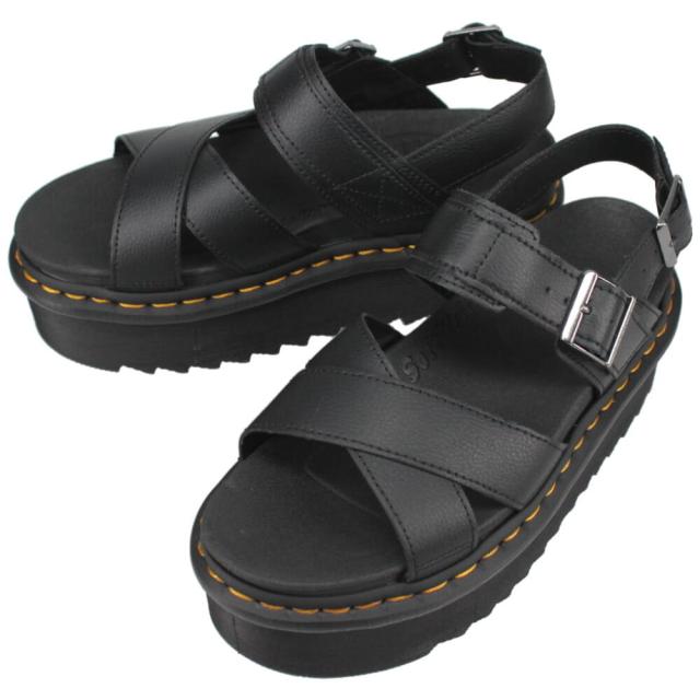 交換返品送料無料 ドクターマーチン Dr.Martens サンダル ヴォス 2 クァッド Voss II Quad ブラック 30717001の通販は