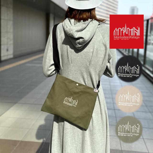 定番 マンハッタンポーテージ Manhattan Portage ボタニカル サリバン ショルダーバッグ キャンバス 1487-CNVS ブラック ベージュ オリーブ
