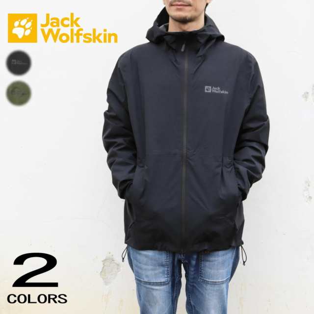 交換送料片道無料 ジャックウルフスキン Jack Wolfskin ジャケット ELSBERG 2.5L JKT M 1115881 ブラック グリーンウッド