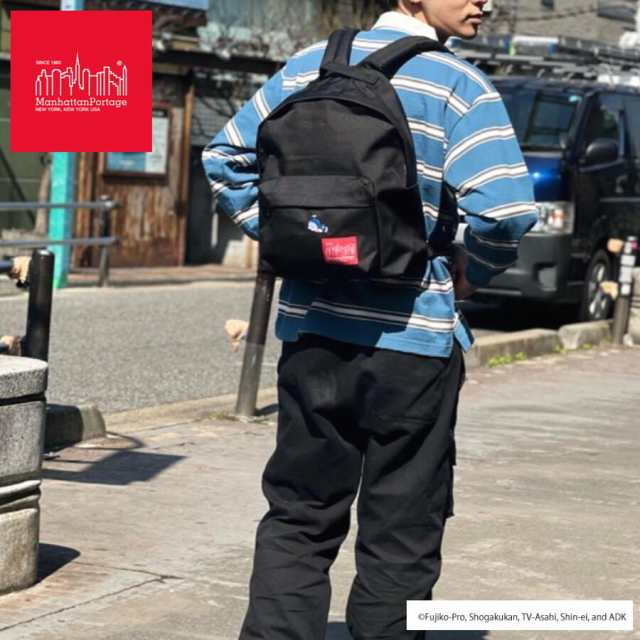 マンハッタンポーテージ Manhattan Portage ビッグ アップル バックパック (MD) ドラえもん BIG APPLE BACKPACK  (MD) DORAEMON ブラック ｜au PAY マーケット