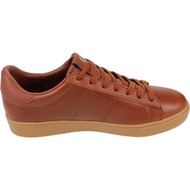 交換送料片道無料 フレッドペリー FRED PERRY スニーカー スペンサー レザー SPENCER LEATHER B4334 448 TAN タン_2