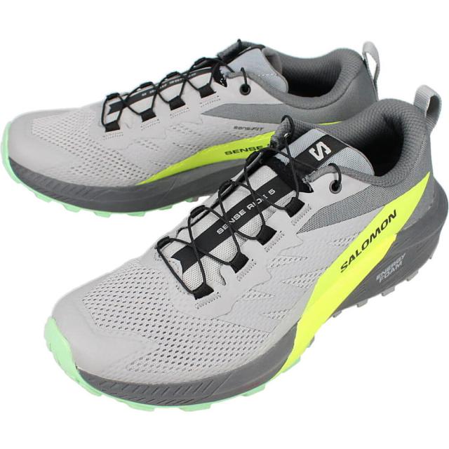 交換送料片道無料 サロモン salomon メンズ トレイルランニングシューズ センス ライド 5 アロイ/クワイエットシェード/セーフティイエロー 471442
