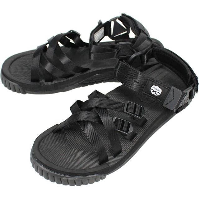 交換送料片道無料 シャカ SHAKA サンダル リバーガイド  GUIDE ブラック SK-118