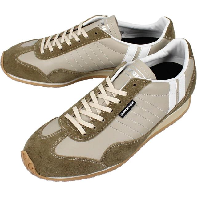 交換返品送料無料 パトリック スニーカー スタジアム レザー STADIUM-LE サンド SND 505413