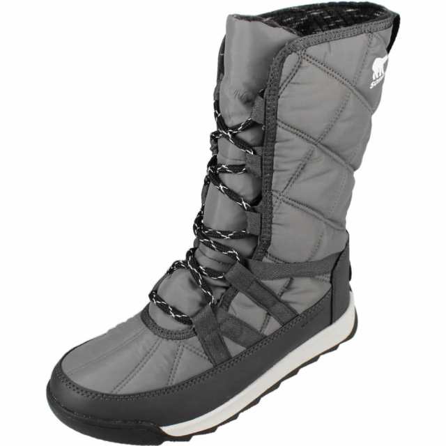 交換送料片道無料 ソレル SOREL ウィットニー ツー トール レース ウォータープルーフ WHITNEY 2 TALL LACE WP クオリー NL3824 052