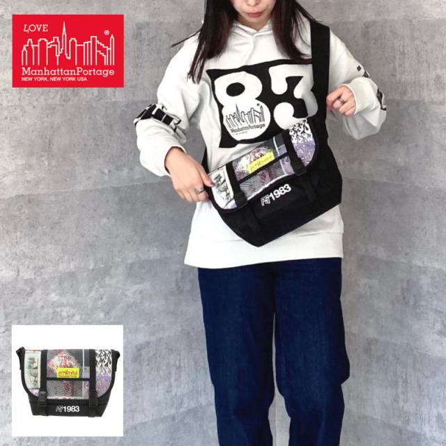 マンハッタンポーテージ Manhattan Portage ナイロン メッセンジャー バッグ JR(SM) ピーター サザーランド Nylon Messenger Bag JR(SM) Peter Sutherland ブラック 1605-JR-PS BLK