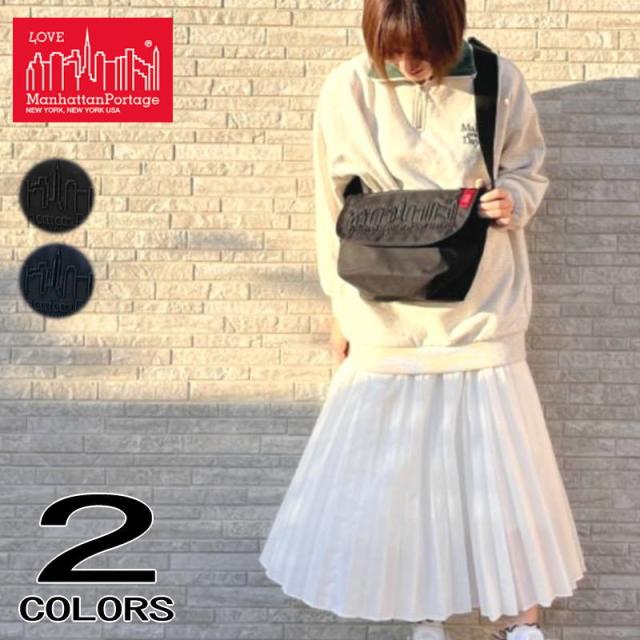 マンハッタンポーテージ Manhattan Portage ナイロン メッセンジャー バッグ Jr (SM) 3D エンブロイダリー 2018 Nylon Messenger Bag Jr (SM) 3D Embroidery 2018 ブラック 1605-JR-3EMB-18 ブラック ダークネイビー