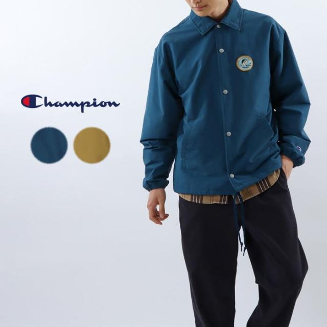チャンピオン Champion コーチジャケット 24SS C3-Z605 370（ネイビー）780（ベージュ）の通販は