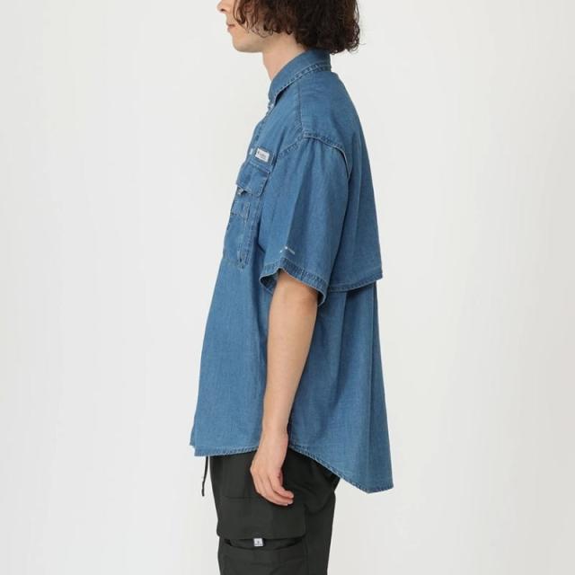 コロンビア Columbia ウェア バハマ2 デニム ショートスリーブシャツ Bahama2 Denim S/S Shirt PM0295 464（カレッジネイビーデニム） 469（カーボンデニム） コロンビア Columbia ウェア バハマ2 デニム ショートスリーブシャツ