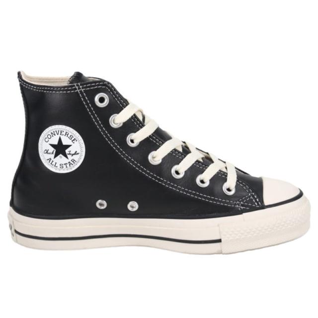 コンバース CONVERSE スニーカー レザー オールスター R ハイ LEATHER ALL STAR R HI BLACK ブラック