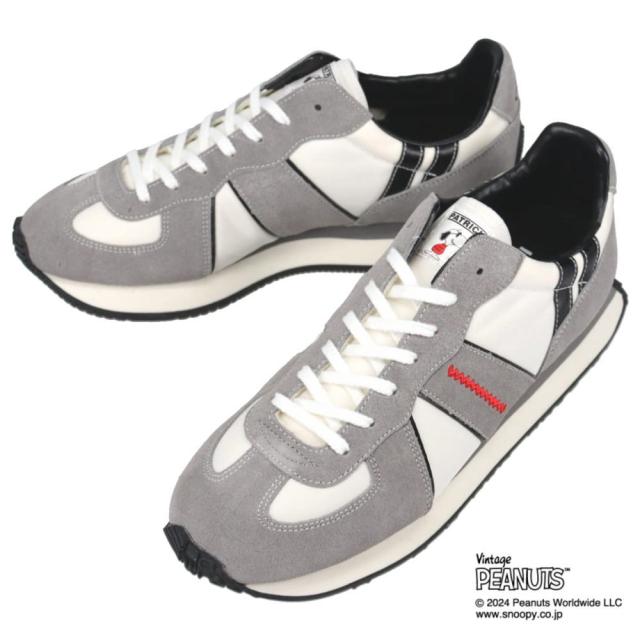 交換返品送料無料 パトリック スニーカー スヌーピー・ジャロル SNOOPYーJ ホワイト/グレー W/GY 724010
