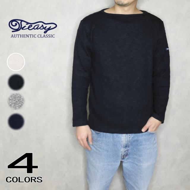 Tieasy ティージー オリジナル ボートネック シャツ ORIGINAL BOATNECK SHIRT te002 ナチュラル ブラック ミックスチャコール ダークネイビー