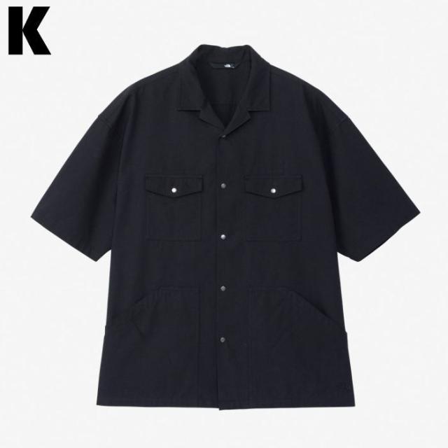 ノースフェイス THE NORTH FACE ショートスリーブユーティリティシャツ S/S Utility Shirt NR22431 K（ブラック） GL（グラベル）_1