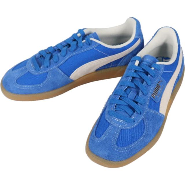 プーマ PUMA スニーカー ユニセックス パレルモ ヴィンテージ  Palermo Vintage ハイパーリンクブルー/フロステッドアイボリー 396841 01