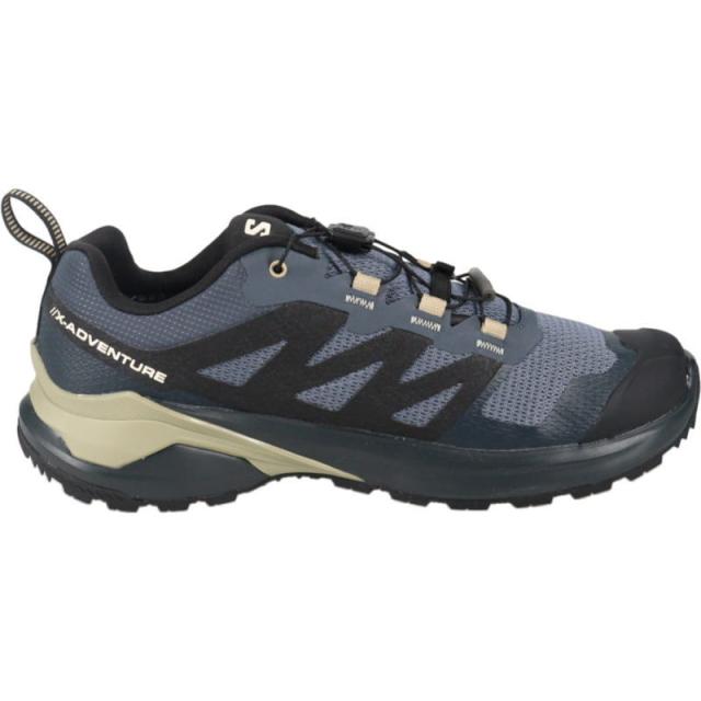 サロモン salomon トレイルランニングシューズ X-ADVENTURE GORE-TEX グリザイユ/ブラック/スレートグリーン 475260の通販は